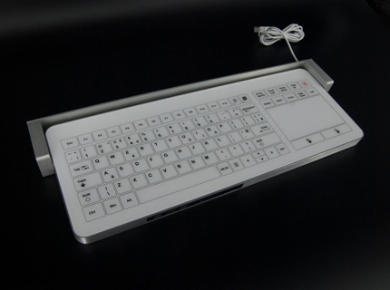 B48 Medical Panel Mount Glass Keyboard+Trackpad