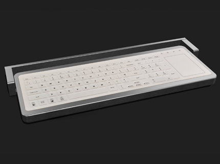 B48-2 Wall Mounted Silicone Keyboard with Trackpad