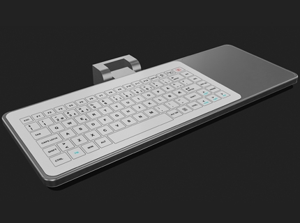 B48-3 Ultra-thin Mouted Keyboard with Mousepad